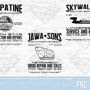 Palpatine / Jawa / Skywalker-bundeldeal | Star Wars | png/jpg | Grappig | Hoge resolutie | Digitale download transparante achtergrond