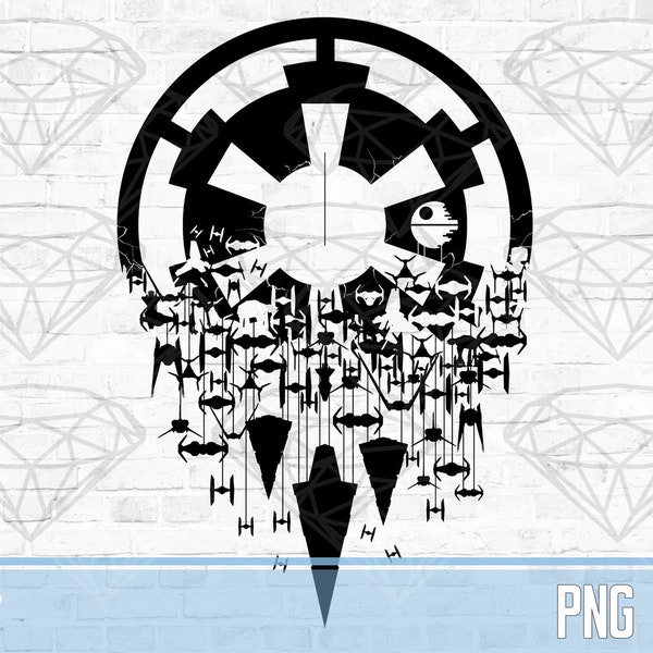 Fractured Empire | Imperial Cog | Dark Side | Star Wars | Png / Jpg | Funny | High Res Transparent Background | Digital Download