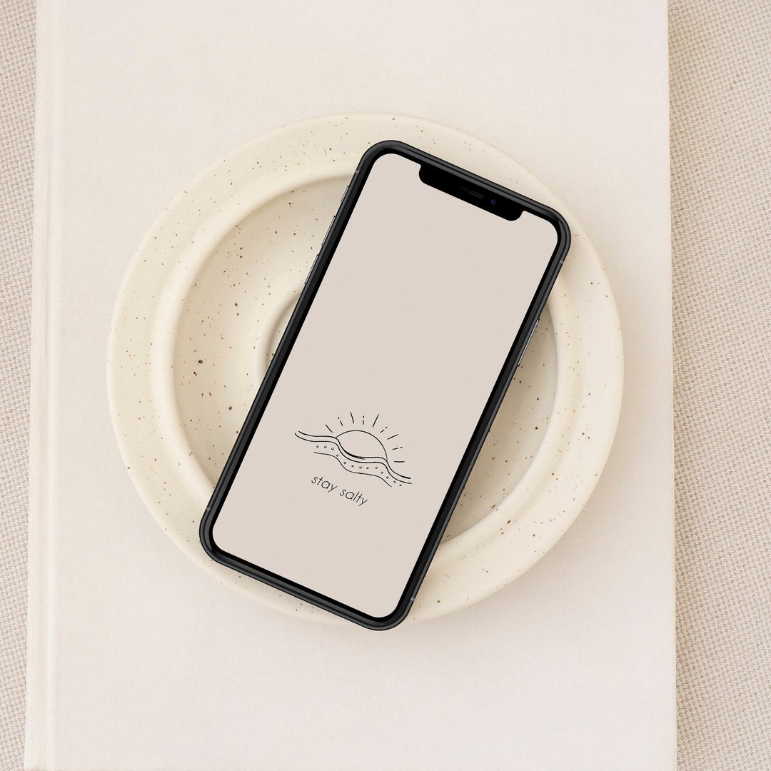 Stay Salty - Boho iPhone Wallpaper, Beach Summer Vibes Phone Wallpaper