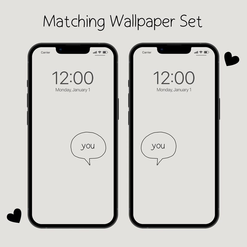 Couples Matching Wallpaper - Etsy