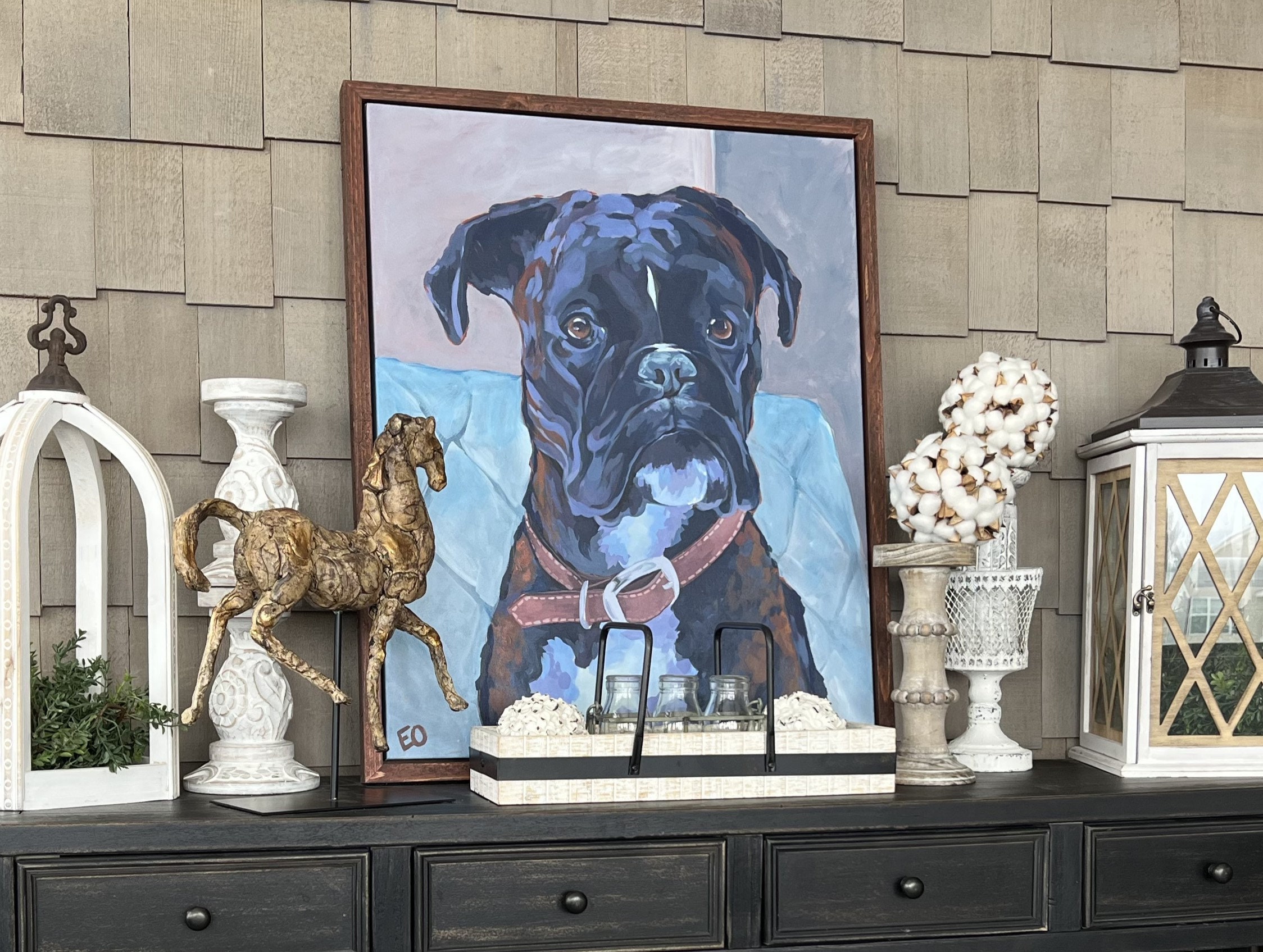 Custom Pet Portrait - Acrylic Painting - Etsy