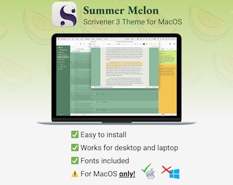 Schreiber Theme für Mac | Sommermelone | Hell-Modus