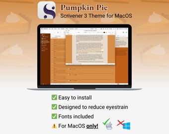 Tema Scrivener per Mac / Torta di zucca / Modalità chiara