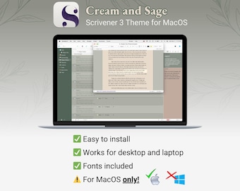 Schreiber Theme für Mac | Creme und Salbei | Hell-Modus