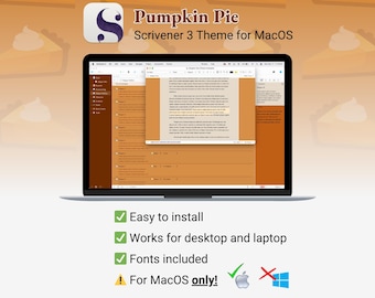 Schreiber Theme für Mac | Kürbiskuchen | Hell-Modus