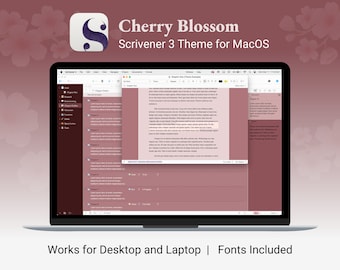 Scrivener Theme for Mac | Cherry Blossom | Light Mode