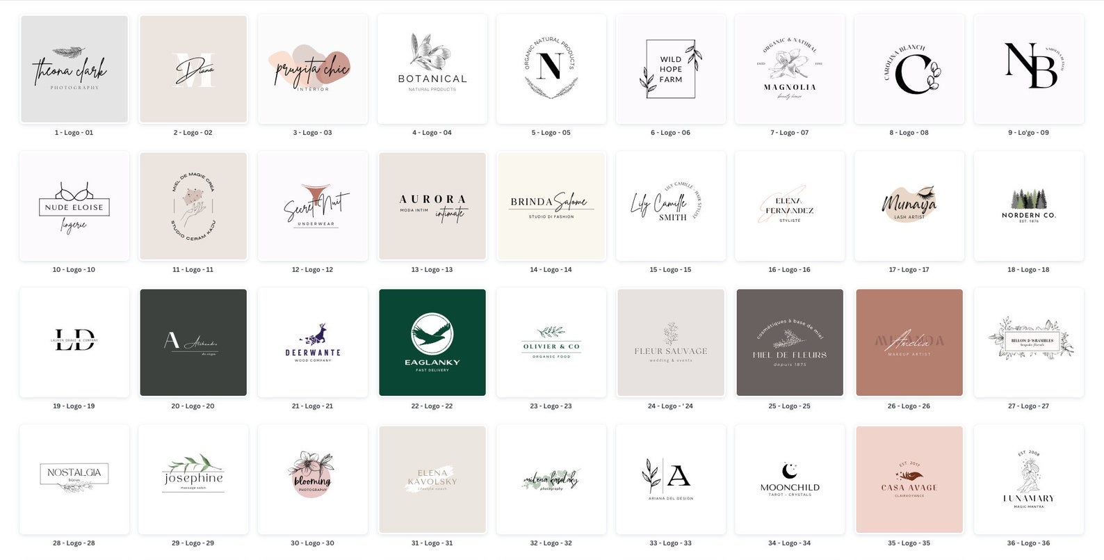 Logo Template Canva, Business Logo Design Custom Template, Logo
