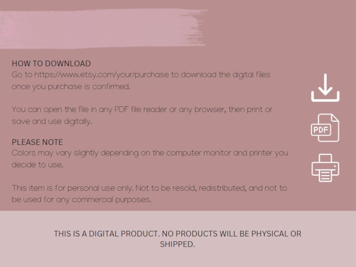 Printable Monthly Calendar Portrait 8.5x11 Printable Download - Etsy