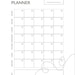 Printable Monthly Calendar Portrait 8.5x11 Printable Download - Etsy