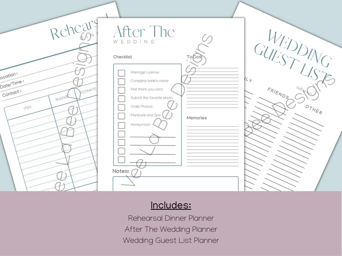 Wedding Planner Printable PDF Minimalist - Il 1140xN.4535768556 379l