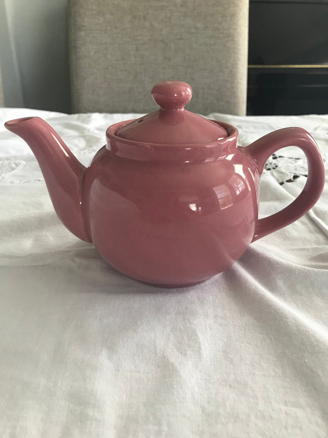 Vintage Old Amsterdam 1701 Pink Teapot Etsy