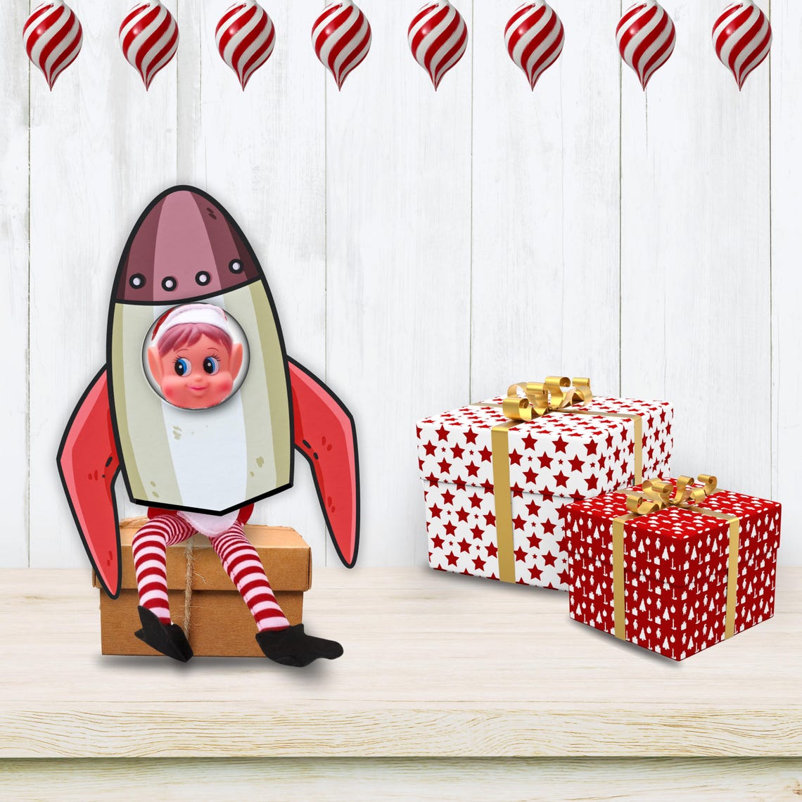 Printable Christmas Elf Rocket Costume: Holiday Prop (PDF Download) - Etsy
