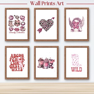 Romantic Valentine’s Day Wall Art Love-Themed High Quality Prints  Wall Decor Digital Love Art Printable Home Decorations 5 sizes