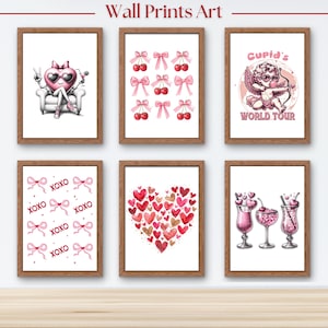 Romantic Valentine’s Day Wall Art Love-Themed High Quality Prints  Wall Decor Digital Love Art Printable Home Decorations 5 sizes