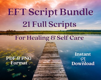 EFT Tapping Script Bundle, Emotional Freedom, Tapping, EFT, Personal Development, Anxiety Relief, Self Help, Relaxation, Digital Download