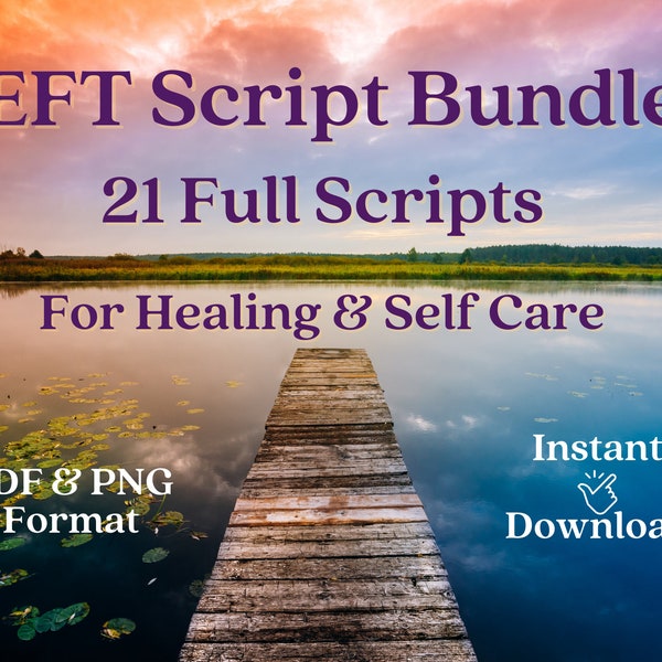 EFT Tapping Script Bundle, Emotional Freedom, Tapping, EFT, Personal Development, Anxiety Relief, Self Help, Relaxation, Digital Download