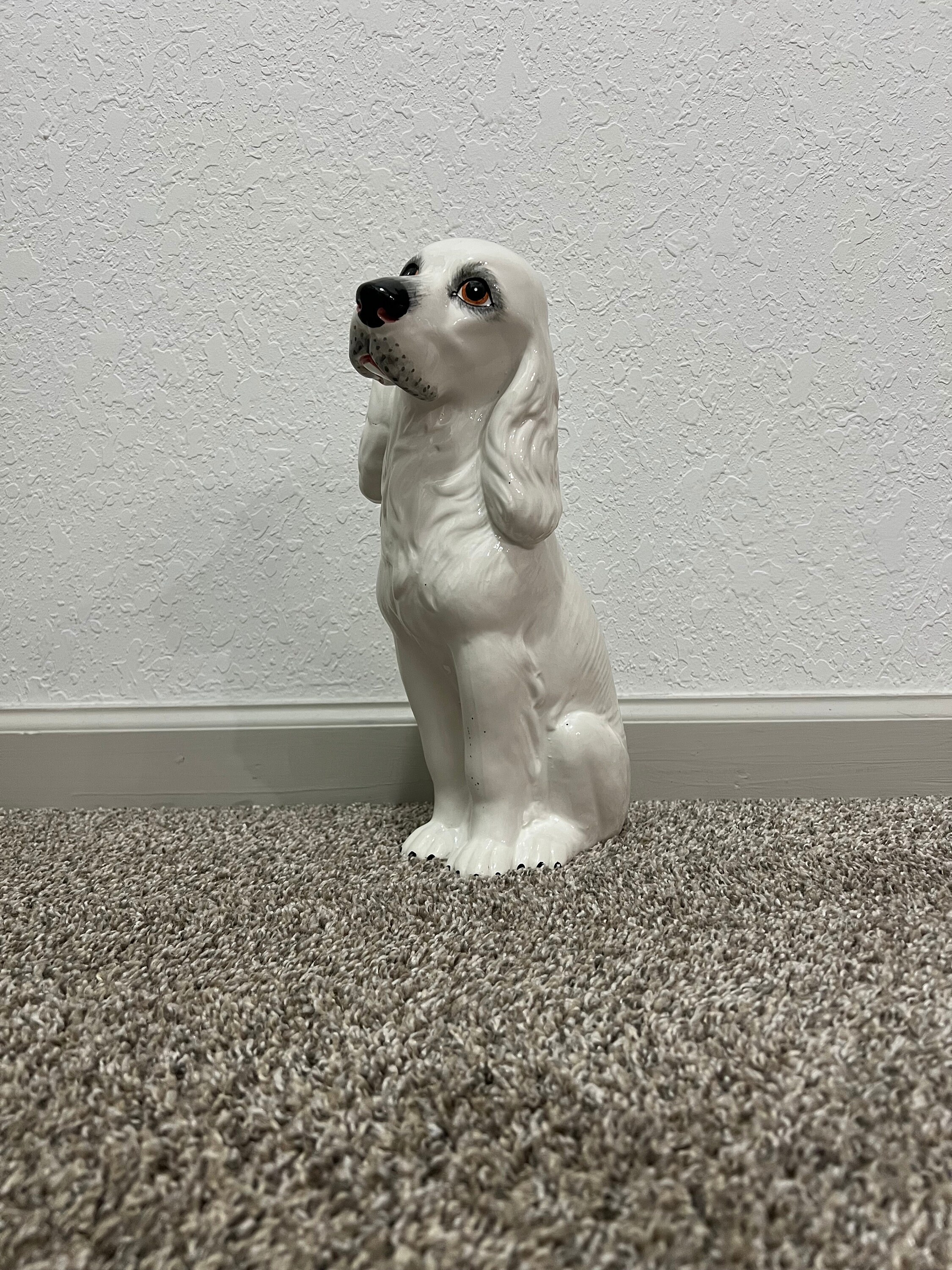 Vintage Dog Statue Made in Italy Etsy