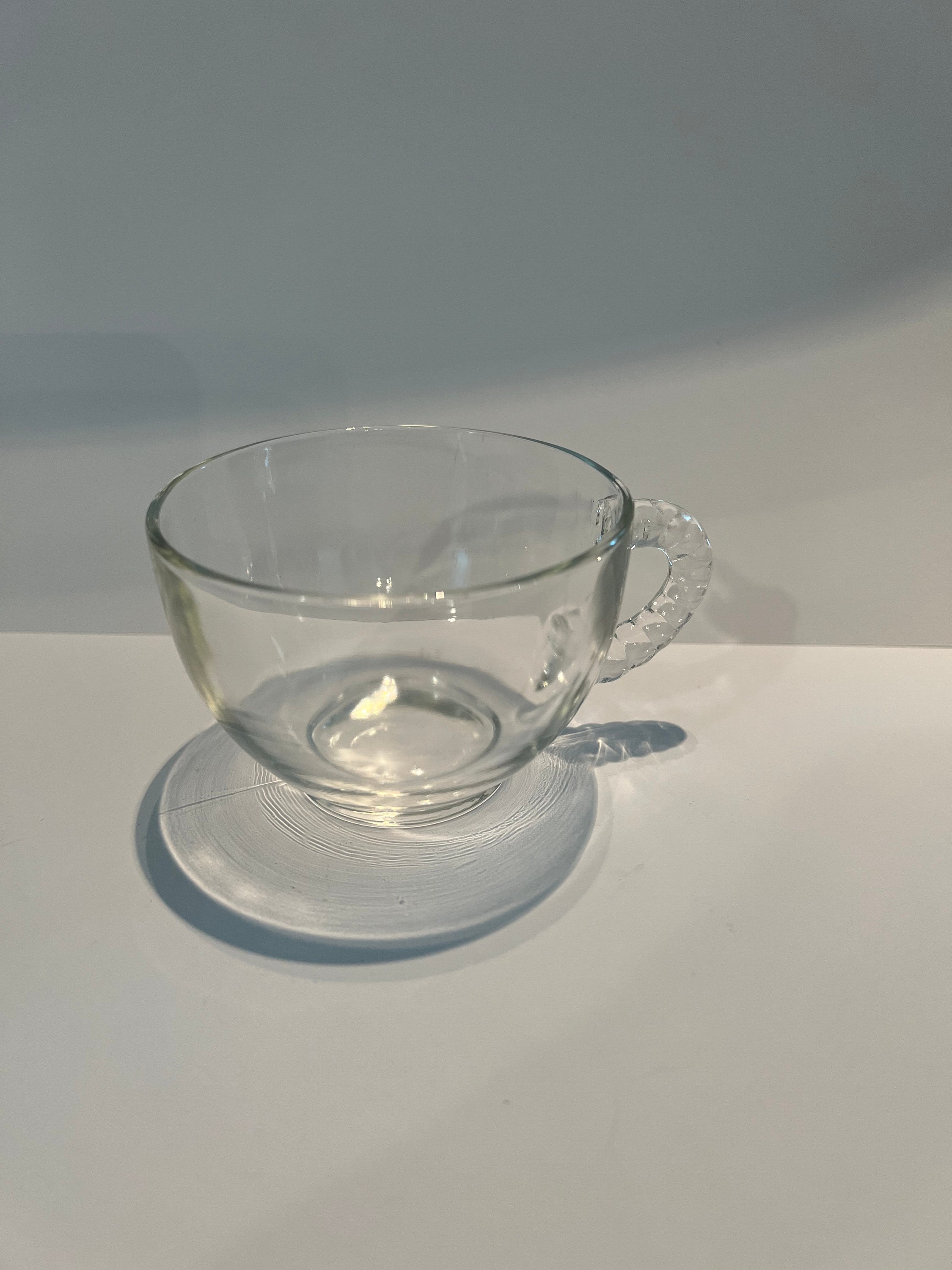 Vintage Snack Tray Federal Glass Homestead Snack Set Tray With Cup Etsy