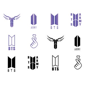 BTS Bundle, png, KPop svg Dateien für Cricut, bt21 svg, Clipart, Stray Kids svg, Sofort Download, digitale Dateien