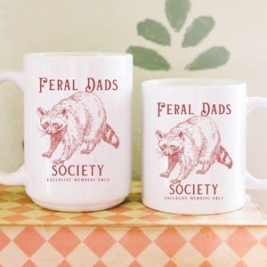 Pregnancy Announcement to Husband Pregnancy Announcement Gift First Time Dad Gift First Fathers Day Gift Best Dad Ever Mug Feral Raccoon Mug