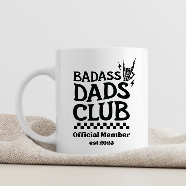 Funny Skeleton Pregnancy Announcement to Husband Mug, Personalized Dad to Be Gift, New Dad Gift, Baby Announcement, First Time Dads Club