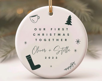 Personalized First Christmas Together Ornament – Mr and Mrs Christmas Ornament – Christmas Gift for Just Married Couple