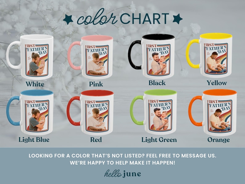 Custom First Fathers Day Photo Mug Retro Dad Gifts Personalized New Dad Gift from Baby Happy Fathers Day Gift Dad Photo Mug for 1st Time Dad image 3
