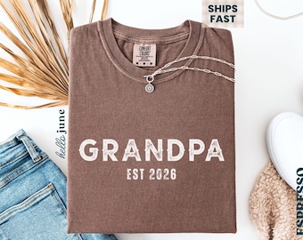 Chemise grand-père personnalisée de l'année de l'Est, cadeau personnalisé pour faire-part de grossesse, grand-père occidental, t-shirt couleurs grand-père, grand-père bébé