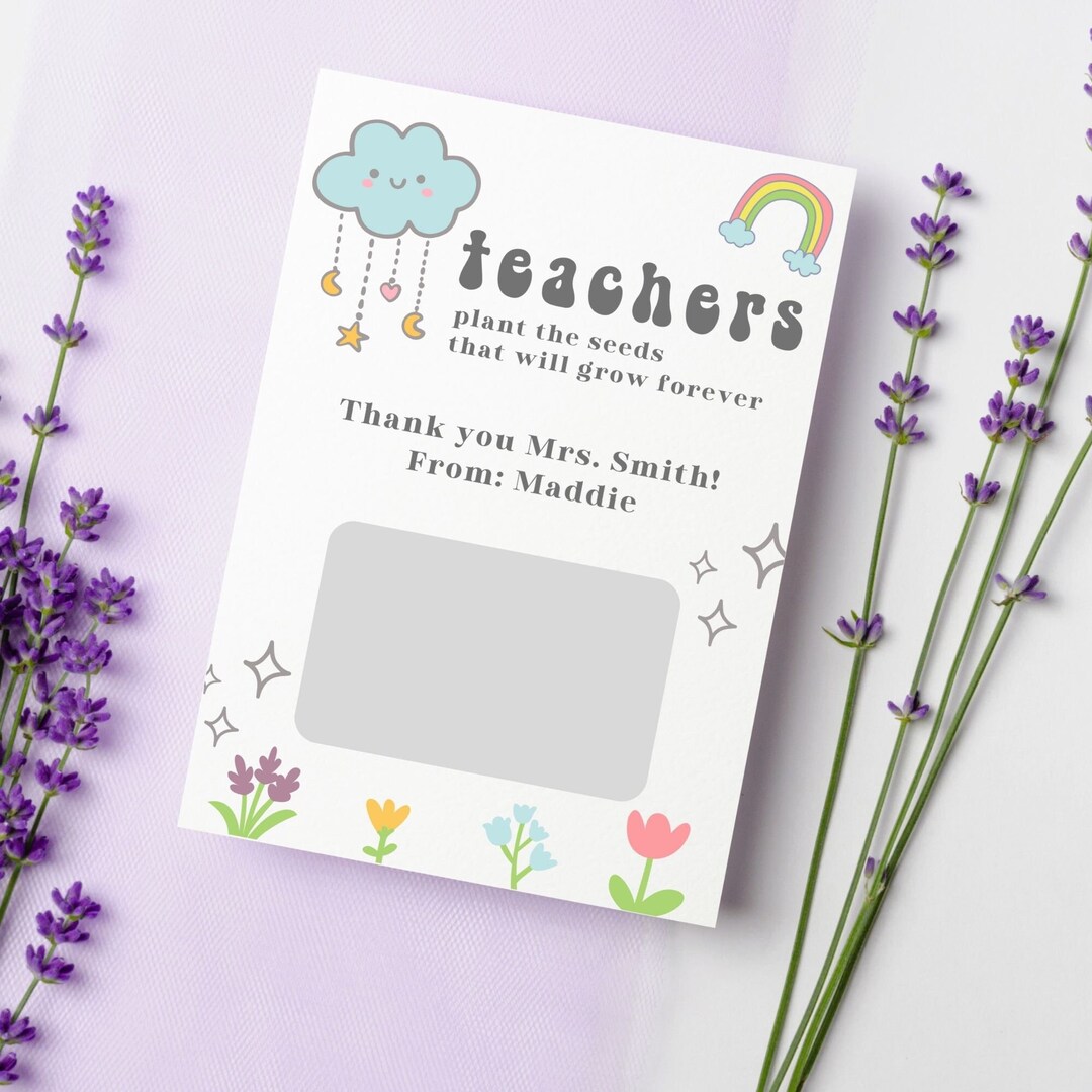 Teacher Appreciation Week Personalized Teacher Gift Card Holder Card ...