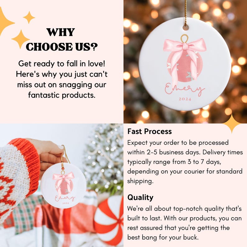 Teen Christmas Ornament Preschool Ornament Grandchild Ornament Coquette