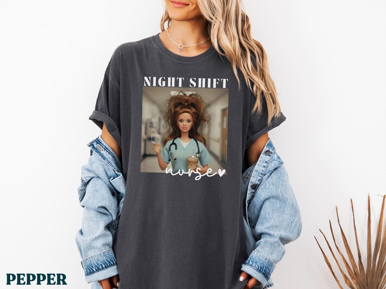 Night Shift Nurse Comfort Colors Funny Nursing Shirts Nurse Appreciation Week Gifts for Night Shift RN Nurse Week Gift for Nurse Shirt Funny Pepper