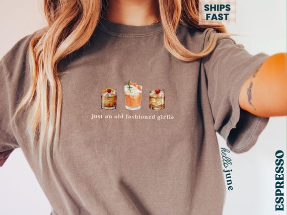 Whiskey Shirt Cocktail Shirt Gift for Old Fashioned Lover Whiskey Lover Gift Party Shirt Bartender Gift Drinking Shirt Alcohol Shirt Women
