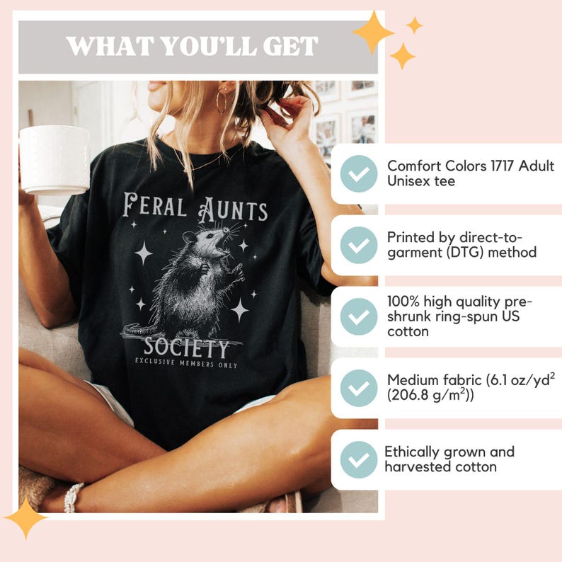 Pregnancy Reveal to Sister Auntie Shirt Opossum Shirt Feral Aunt Shirt Pregnancy Reveal to Family Weirdcore Clothing Baby Announcement Black