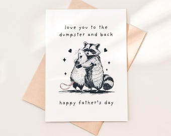 1st Fathers Day Card Expecting Fathers Day Gift Fathers Day Card for Husband Fathers Day From Wife Fathers Day Gift From Girlfriend Opossum