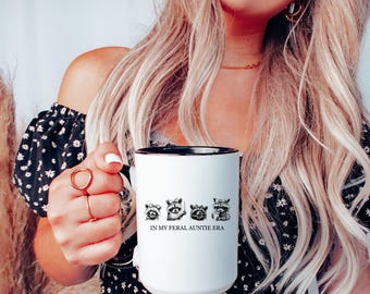 Pregnancy Reveal to Sister In My Auntie Era Auntie Mug Personalized Aunt and Uncle Gift Pregnancy Reveal to Family Sister in Law Gift