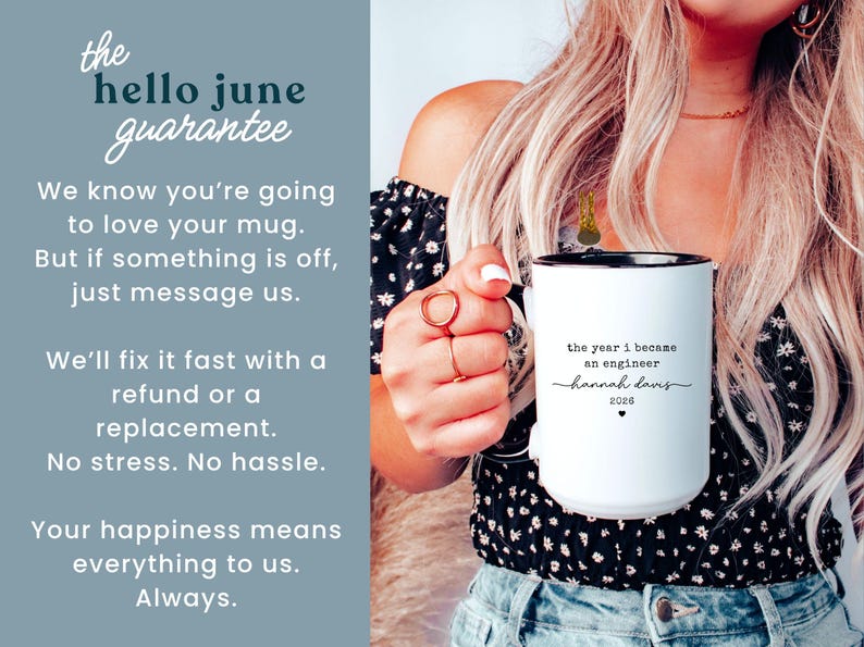 Custom Engineer Graduation Gift Personalized Graduation Mug for Engineer Mug Gift for Engineering Student Women in Engineering BS Graduate bild 5