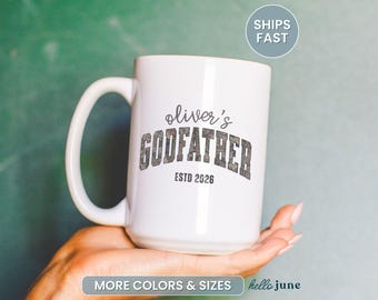 Custom Camo Godfather Mugs Godfather Proposal Gift from Godson Godfather Fathers Day Gift Personalized Godfather Mug Godparent Gift