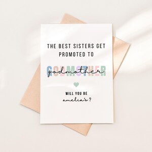 Godparent Proposal Asking Godparents Godmother Proposal God Mother Gift Godparent Gift Godmother Gift Gift for Godmother Madrina Proposal