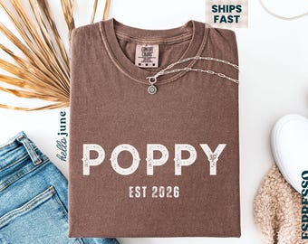 Chemise personnalisée pour l'année de naissance papa, couleurs confort personnalisées, cadeau de révélation de grossesse pour mari, faire-part de grossesse, chemise papa, révélation