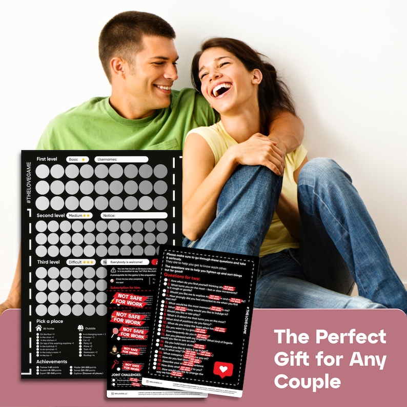 100 Things to Do Between Couples Scratch Diary and Planner of Etsy