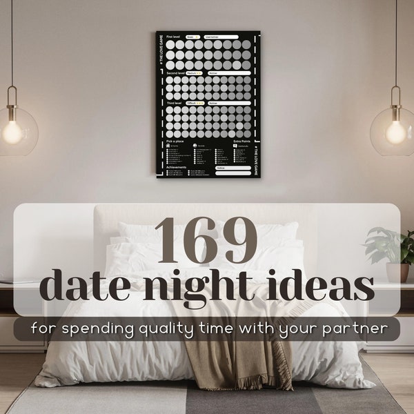 100 Things to Do Between Couples, Scratch Diary and Planner of Your Bedtime Adventures Scratch off date night ideas Married Couples Games