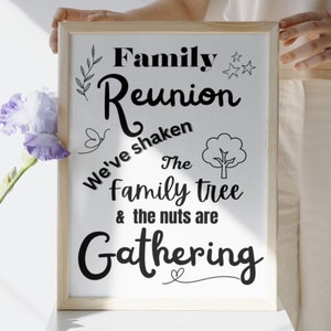 Family Tree Download, Cut File, Cricut Family reunion We’ve shaken the family tree & the nuts are gathering svg Clipart Set Graphic Files
