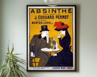 Absinthe Vintage Poster Antique Absinthe Print Absinth Art