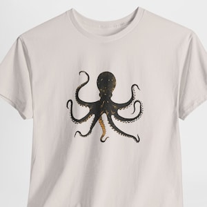 Octopus T-Shirt Octopus Shirt Unisex Clothes Retro Style Shirt