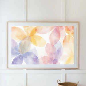 Botanical Watercolor Print, Floral Wall Art, Watercolor Flowers, Pastel Colors