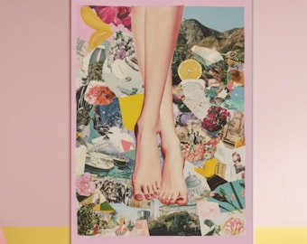 Whimsical Pedicure Wall Art, Feet Wall Art, Feet Poster, Pedicure Salon Poster