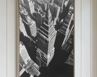 Vintage Manhattan Photo New York Wall Art Manhattan Wall Art NYC Photo Vintage New York Manhattan Poster NYC Print