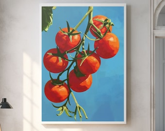 T. Miki 静物画 トマト インテリア 絵画 油絵 トマトの絵画