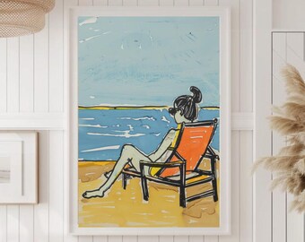 Beach Wall Art Beach Poster Beach Print Summer Wall Art Summer Print Summer Poster