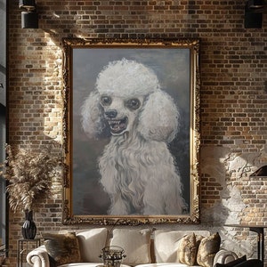 Beautiful Smile Original Artwork by Anastasia Ames Reproduction Poodle Wall Art Dog Painting